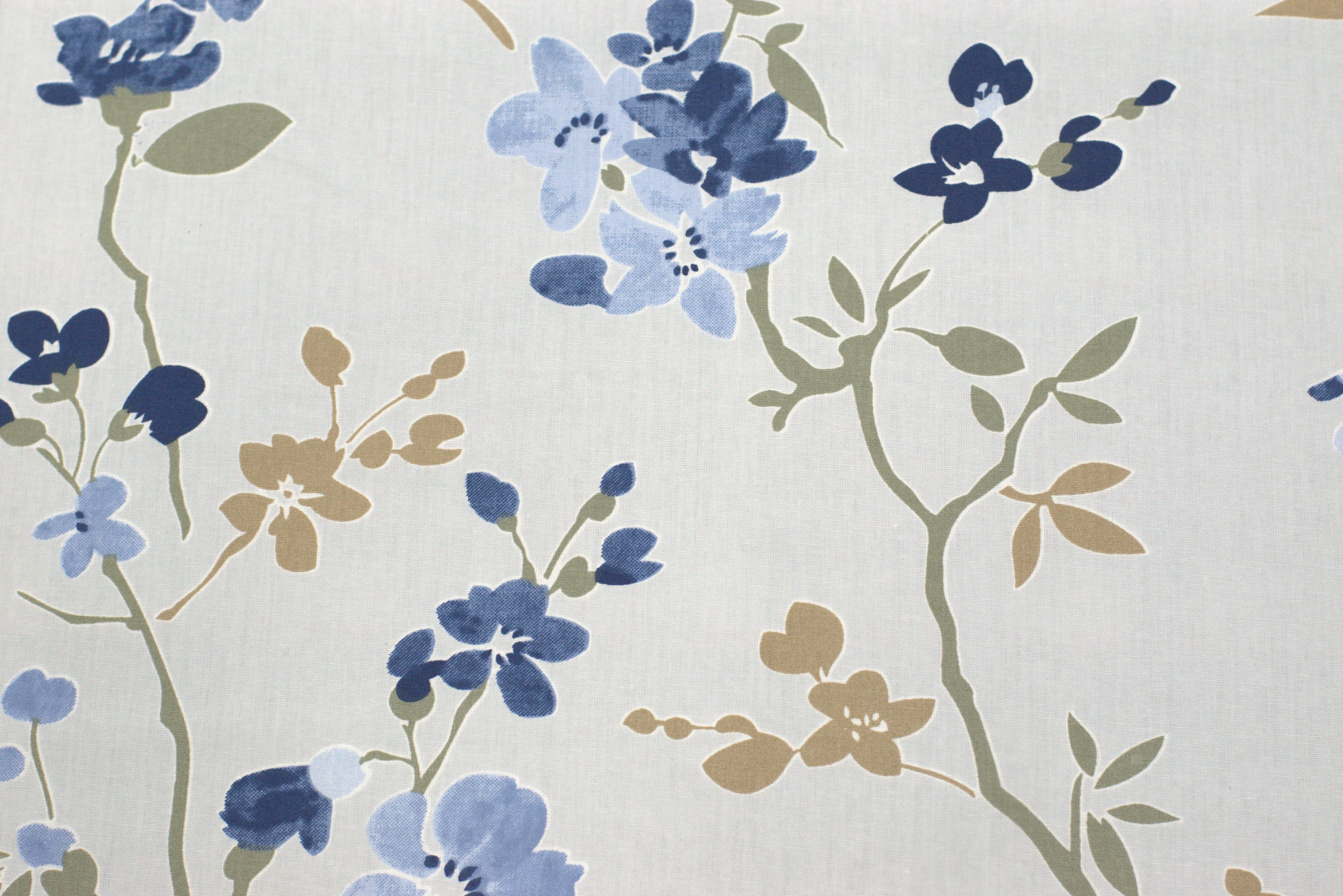 Blue Floral Queen Size Bedsheet with 2 Pillow Covers – Cotton Bedding Set