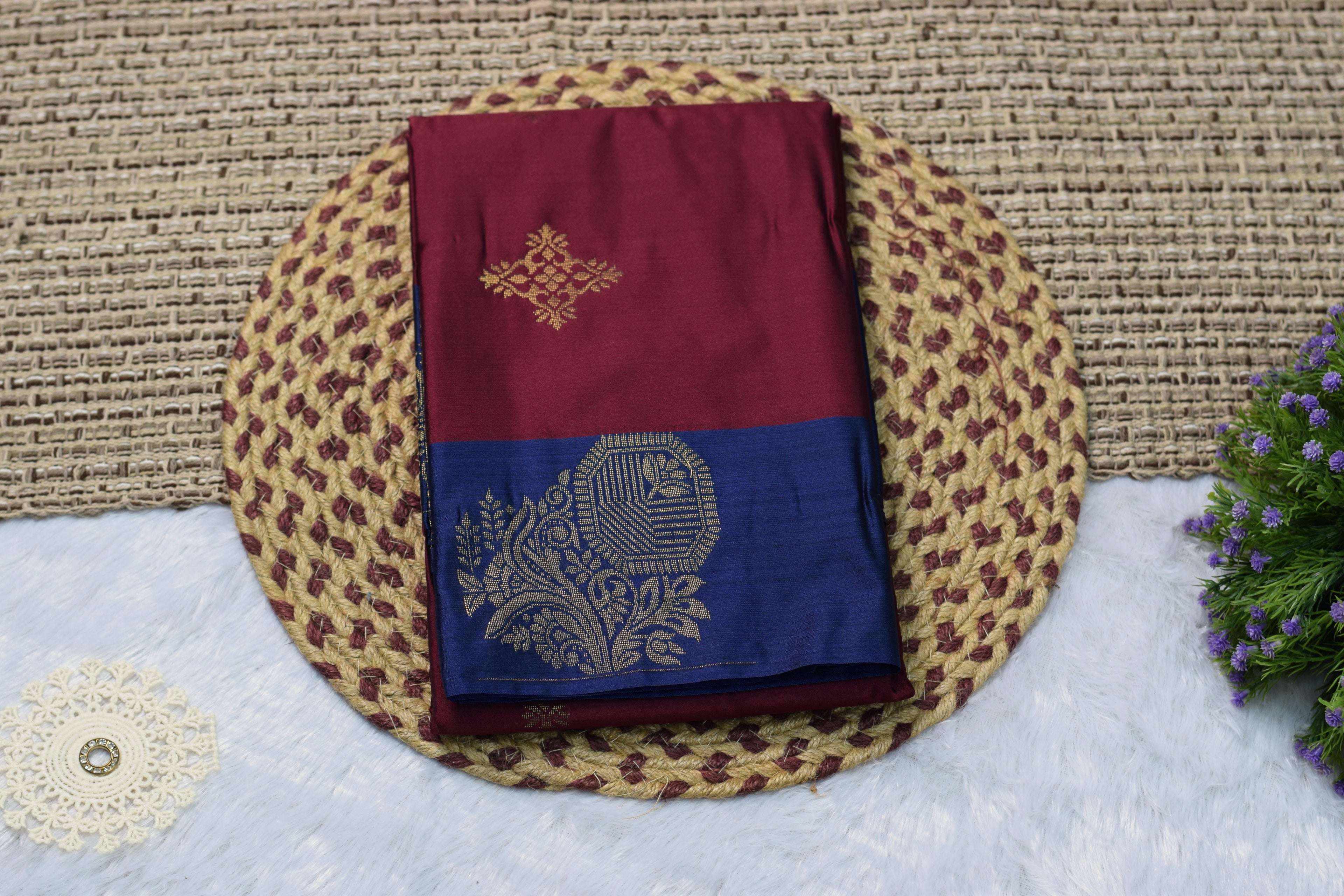 TITLE: Elegant Traditional Handcrafted Saree | Timeless Indian Ethnic Wear for Women
