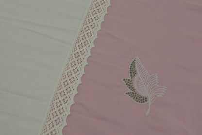 Elegant Pink Bird Motif King Size Bed Sheet Set – Soft Cotton Finish