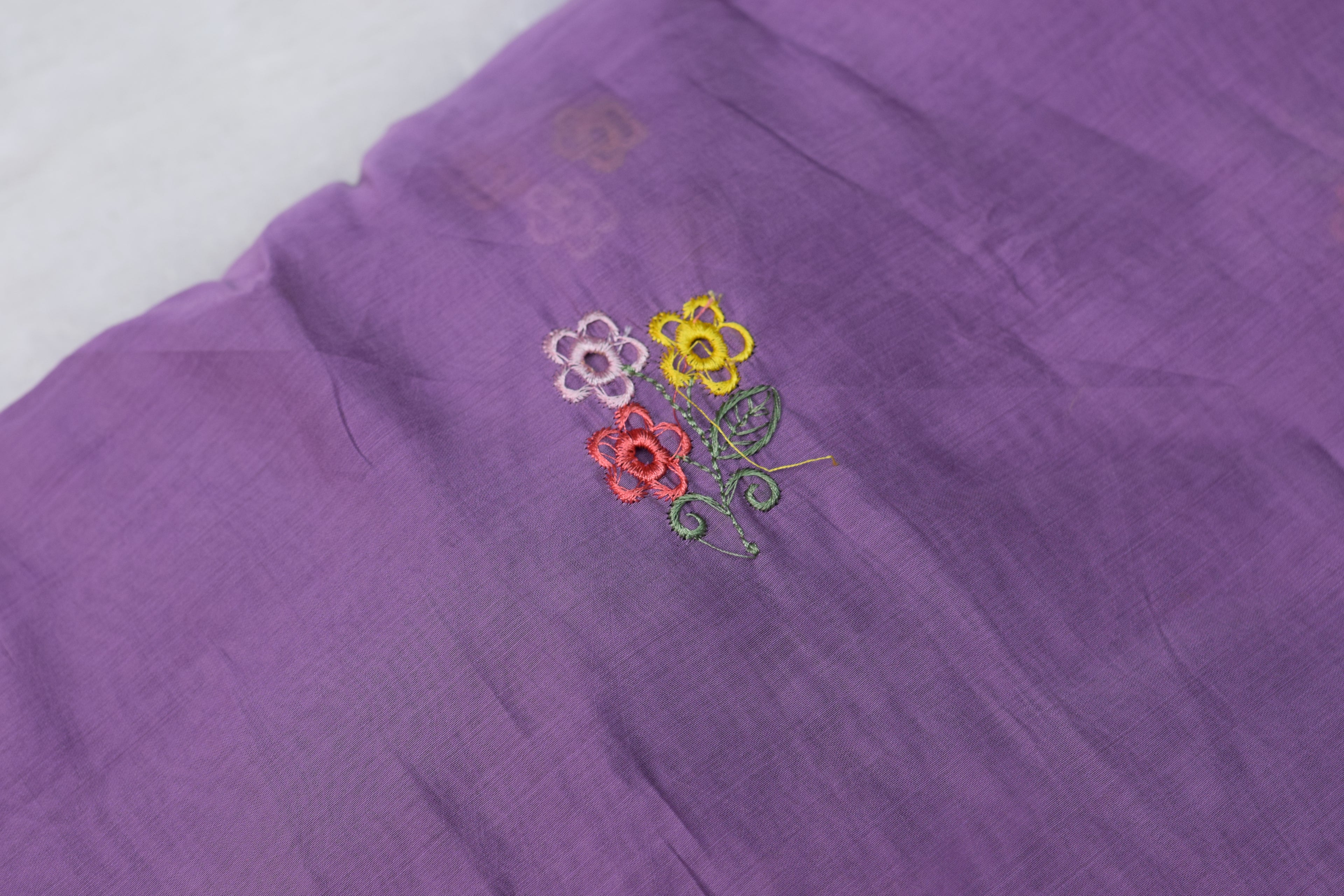 Mul Chanderi Embroidered Fabric – 44 Inch Width | Premium Soft Dress Material