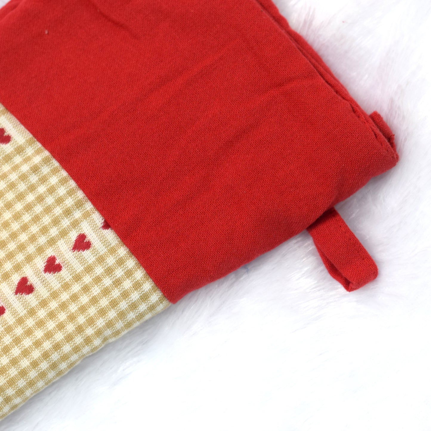 Christmas Elf Stocking with Heart Pattern – Festive Tree Hanging Décor