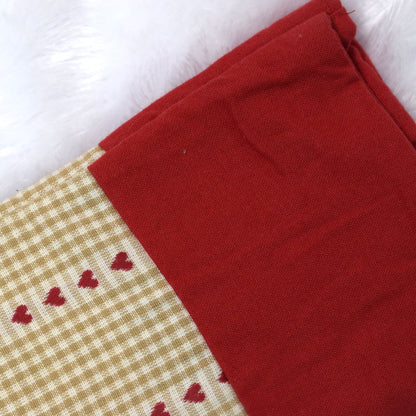 Christmas Elf Stocking with Heart Pattern – Festive Tree Hanging Décor
