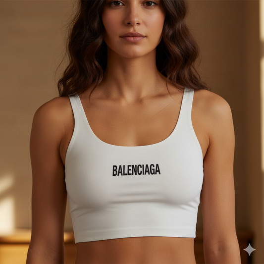 Women's Seamless Stretch Crop  Padded Bra – Soft & Stylish Everyday Comfort