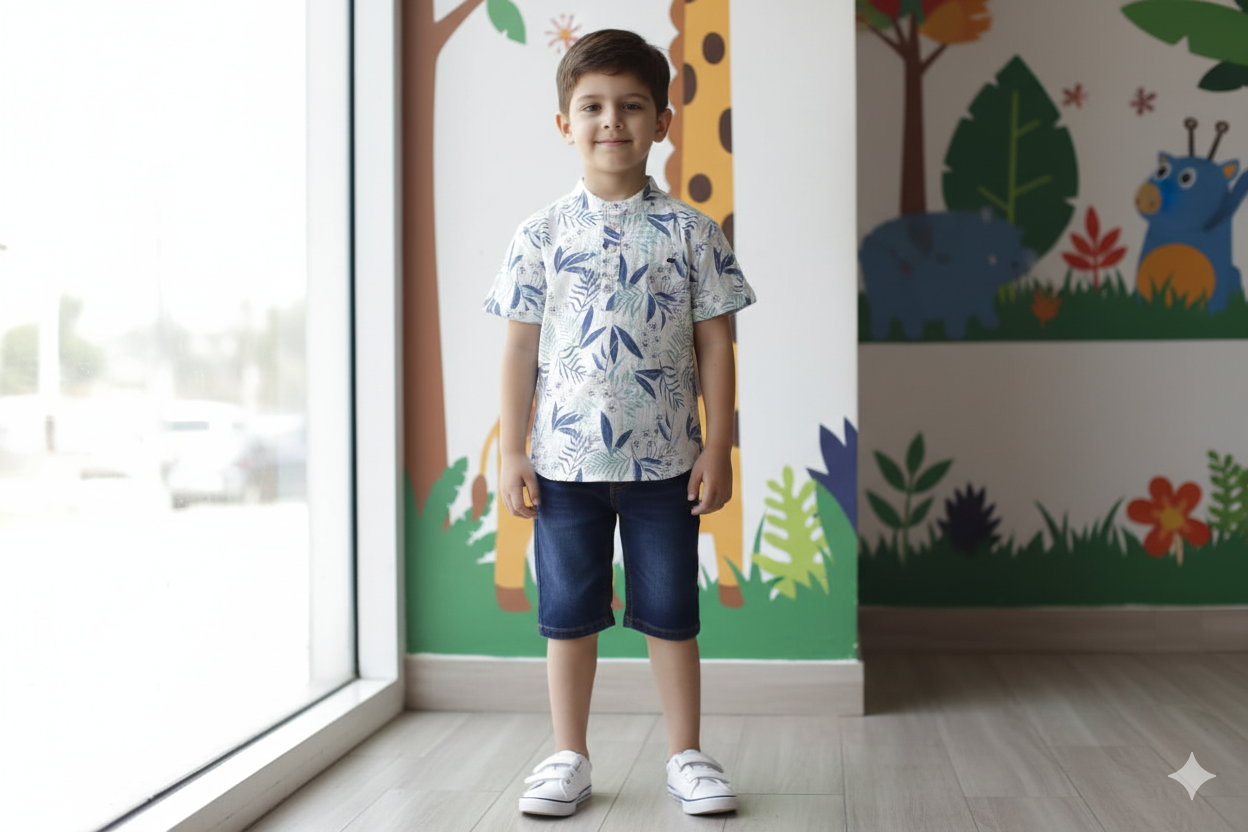 Kids Cotton Printed Half Sleeve T Shirt