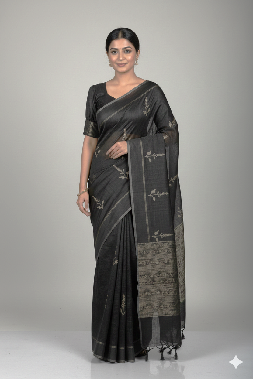 Elegant Cotton Silk Saree with Subtle Woven Design– Traditional  & Stylish