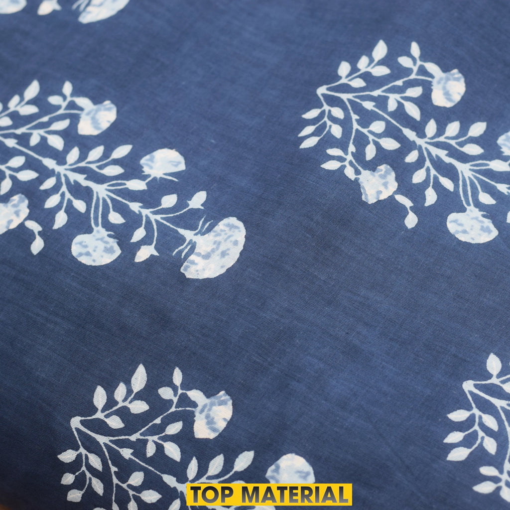 Elegant Soft Cotton Churidar Material Set with Dupatta – Top 3m, Bottom 2.25m &Shawl
