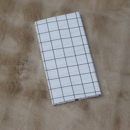 Men’s White Checked Cotton Lungie | Traditional South Indian Wear