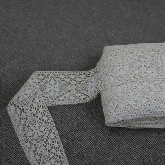 Vintage Style White Lace Trim Roll – 20 Meters