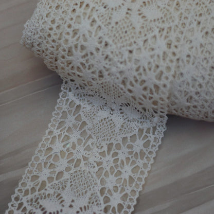 Vintage Style White Lace Trim Roll – 20 Meters