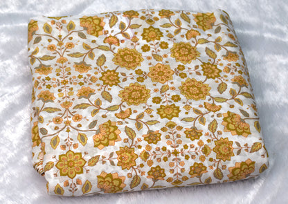 Soft Cotton Churidar Material – Floral Print | 3 Meter Length | 44 Inch Width