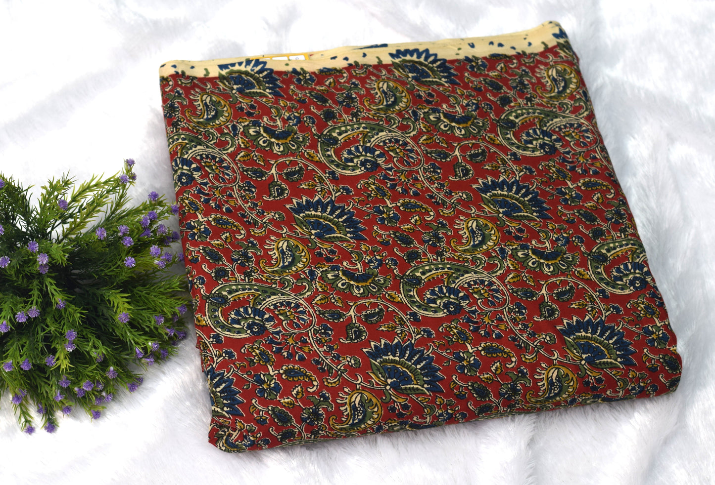 Soft Cotton Churidar Material – Traditional Floral Print (3 Meter, 44 Inch Width)