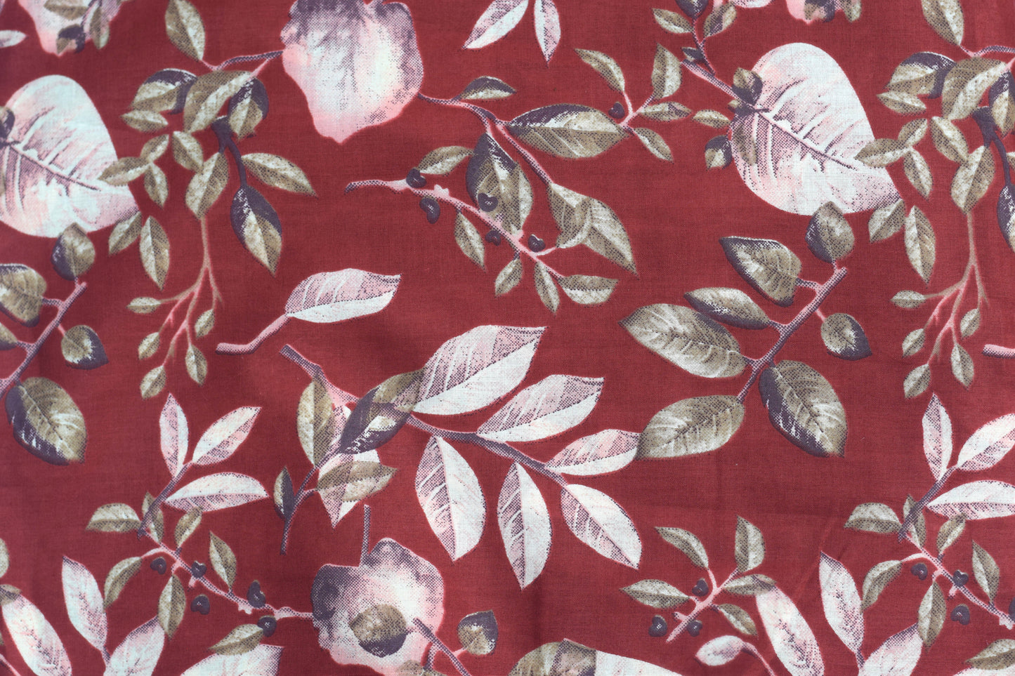Soft Cotton Churidar Material – Maroon Floral Print | 3 Meter | 44 Inch Width