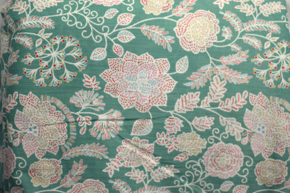 Elegant Green Floral Mix & Match Fabric Set – Top 2.75m & Bottom 2.25m