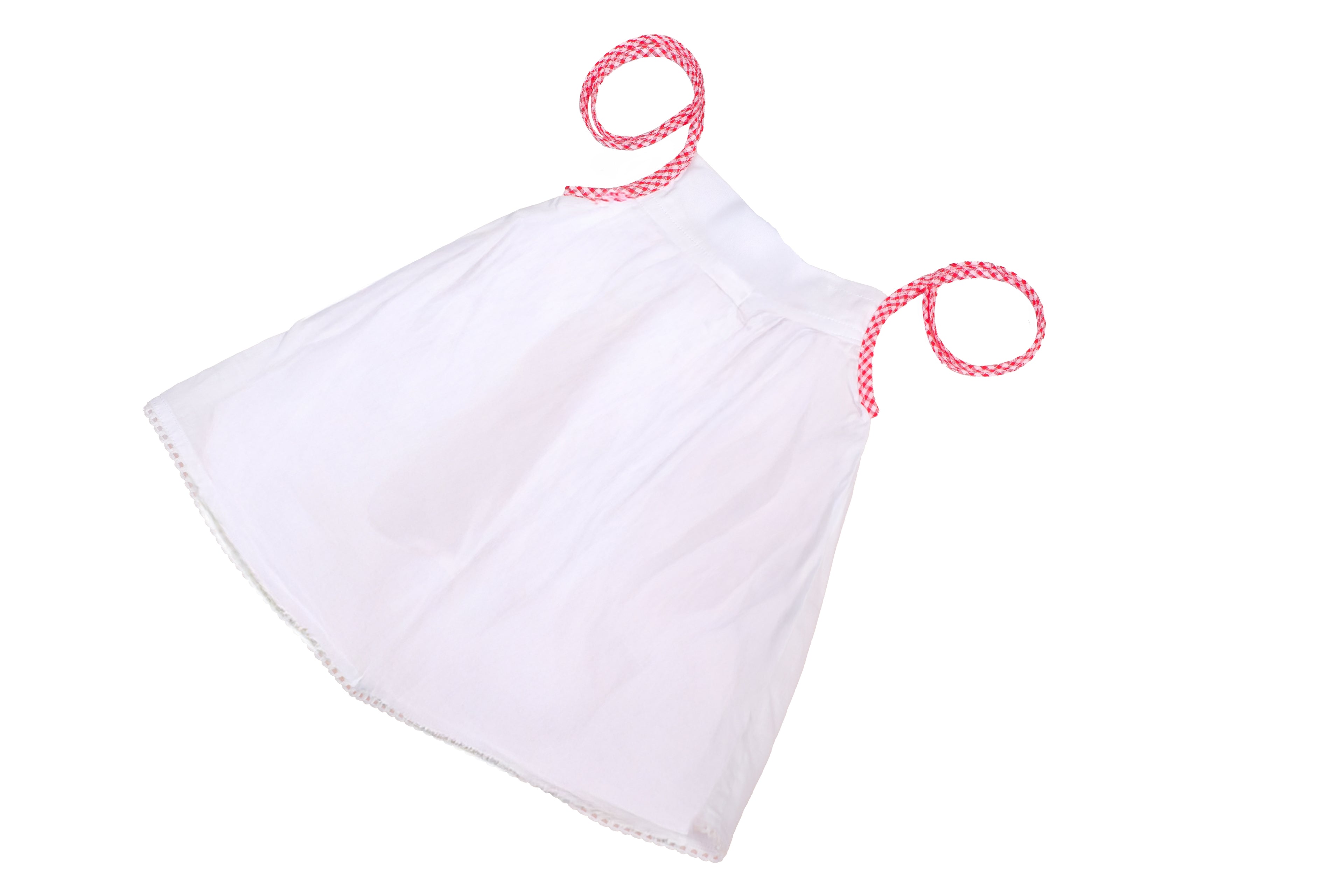 Baby Girl Cotton Kuttiupdupu Dress – White with Floral Embroidery  set of 3
