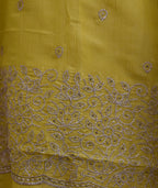 Elegant Organza Churidar Set Material with Dupatta