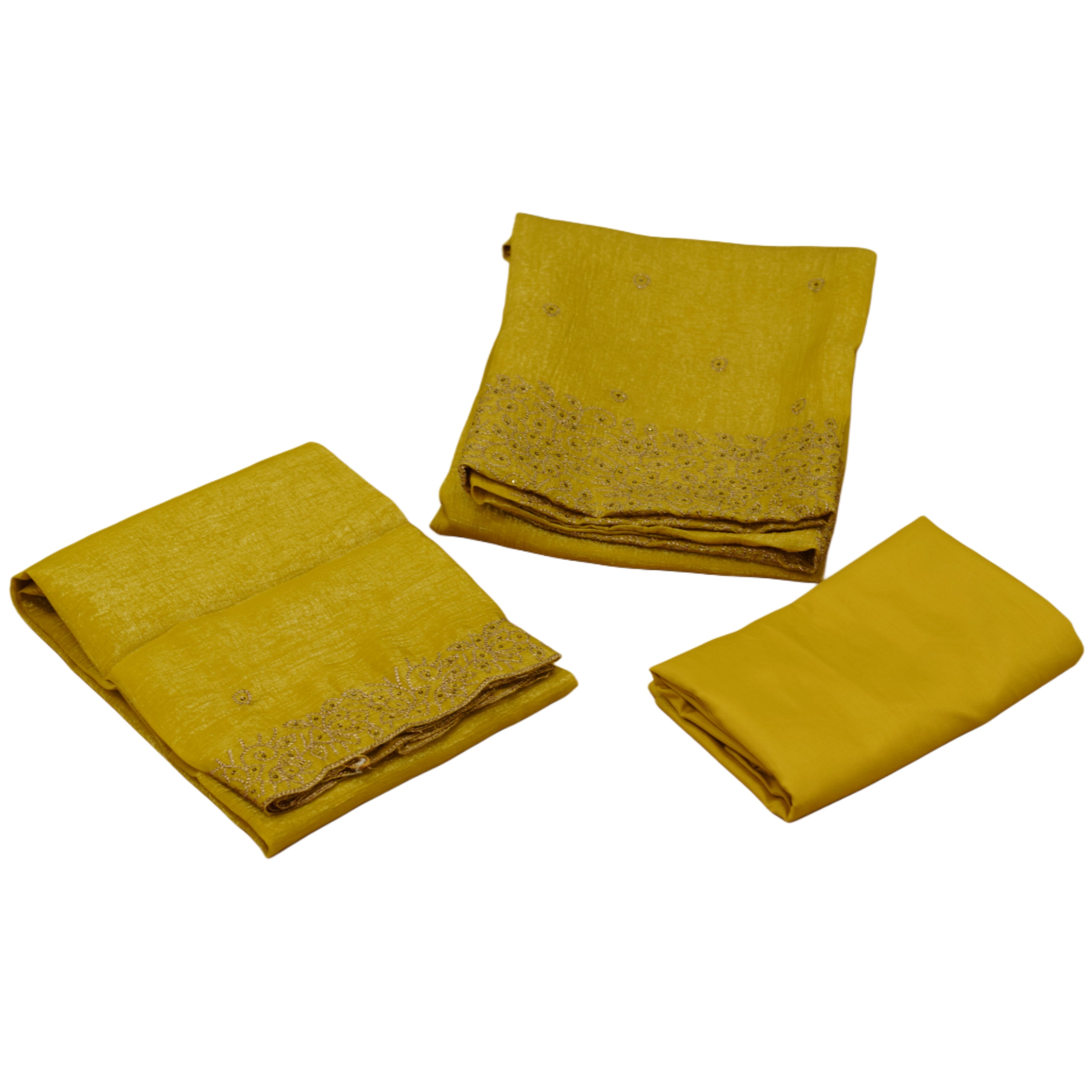 Elegant Organza Churidar Set Material with Dupatta