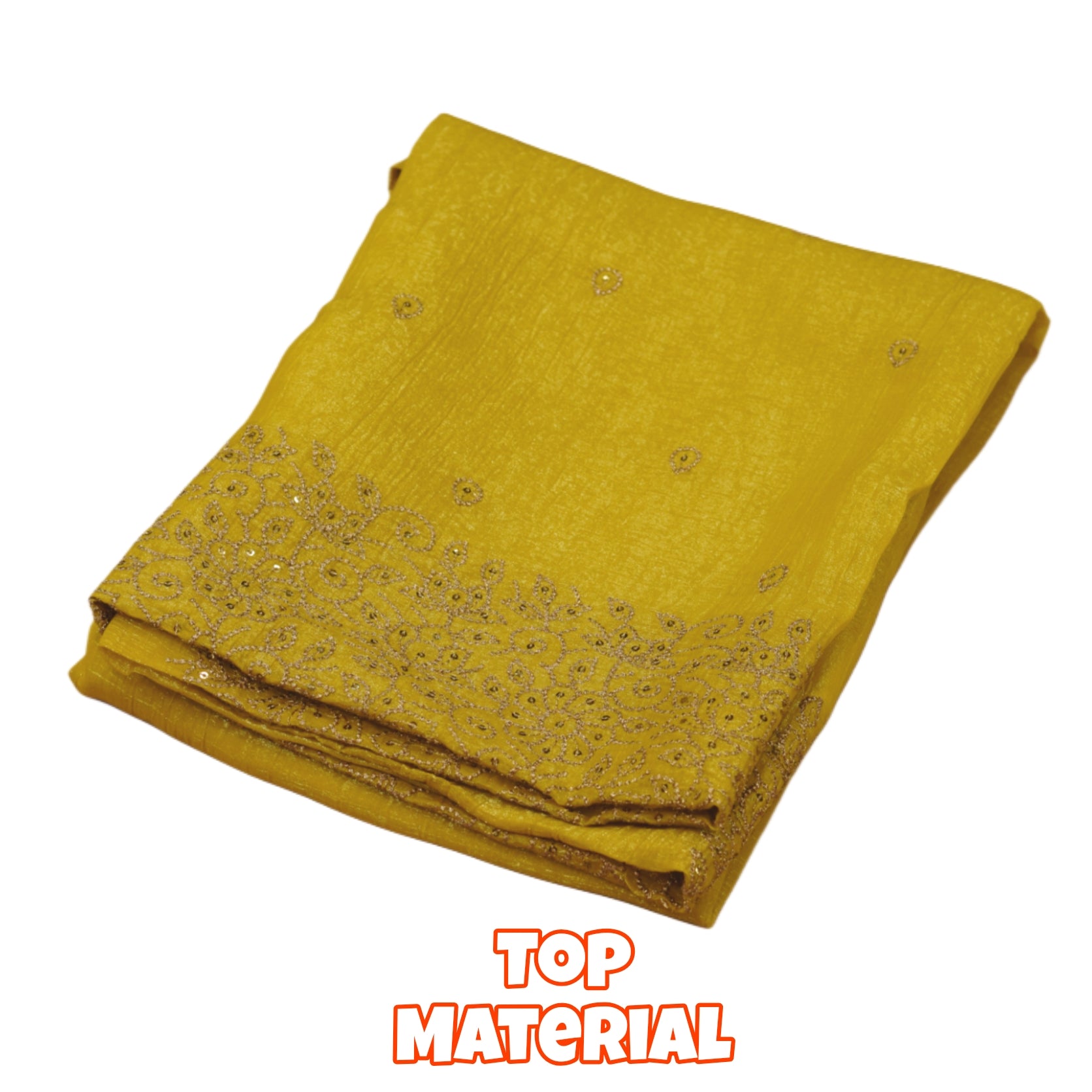 Elegant Organza Churidar Set Material with Dupatta