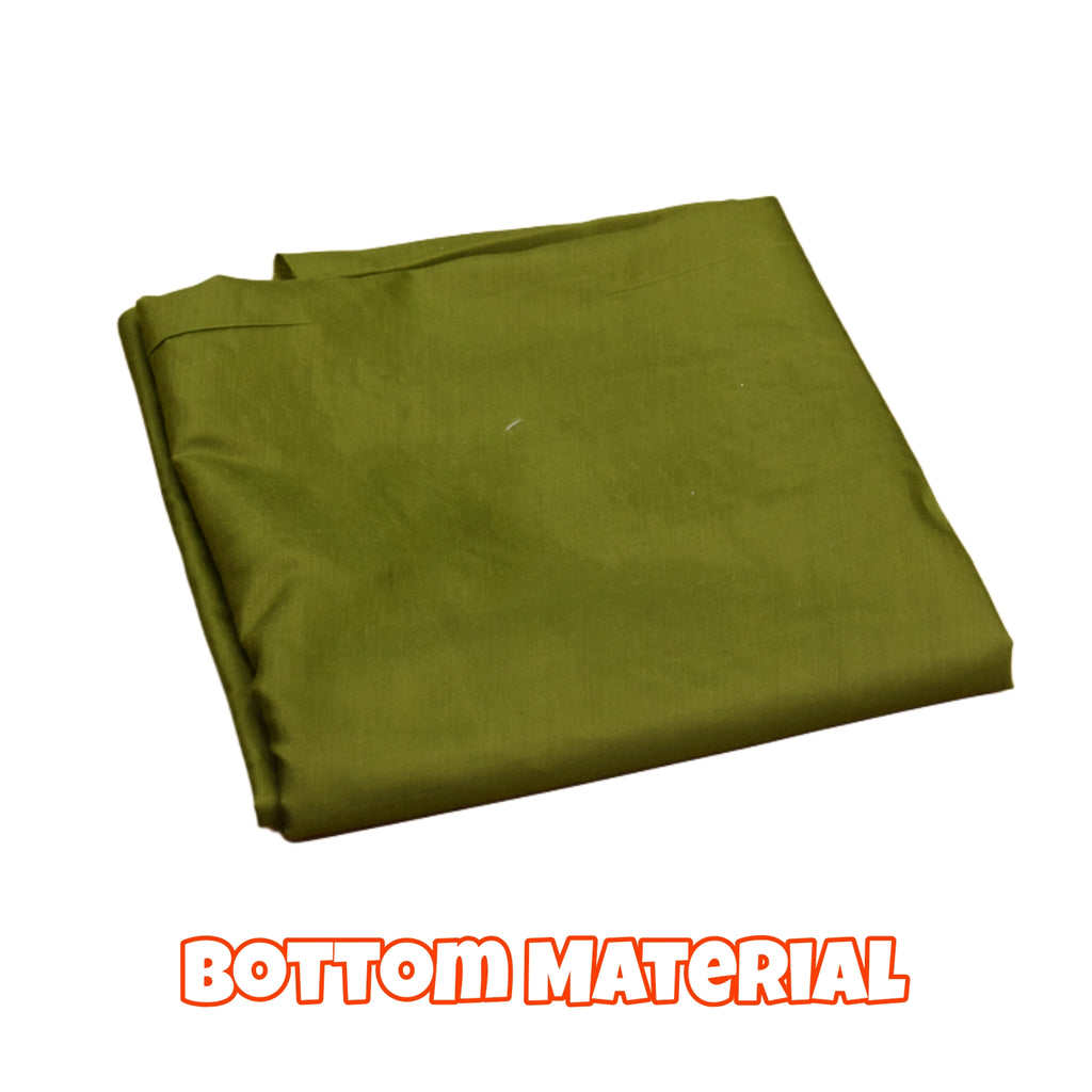Elegant Organza Churidar Set Material with Dupatta
