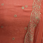 Elegant Organza Churidar Set Material with Dupatta