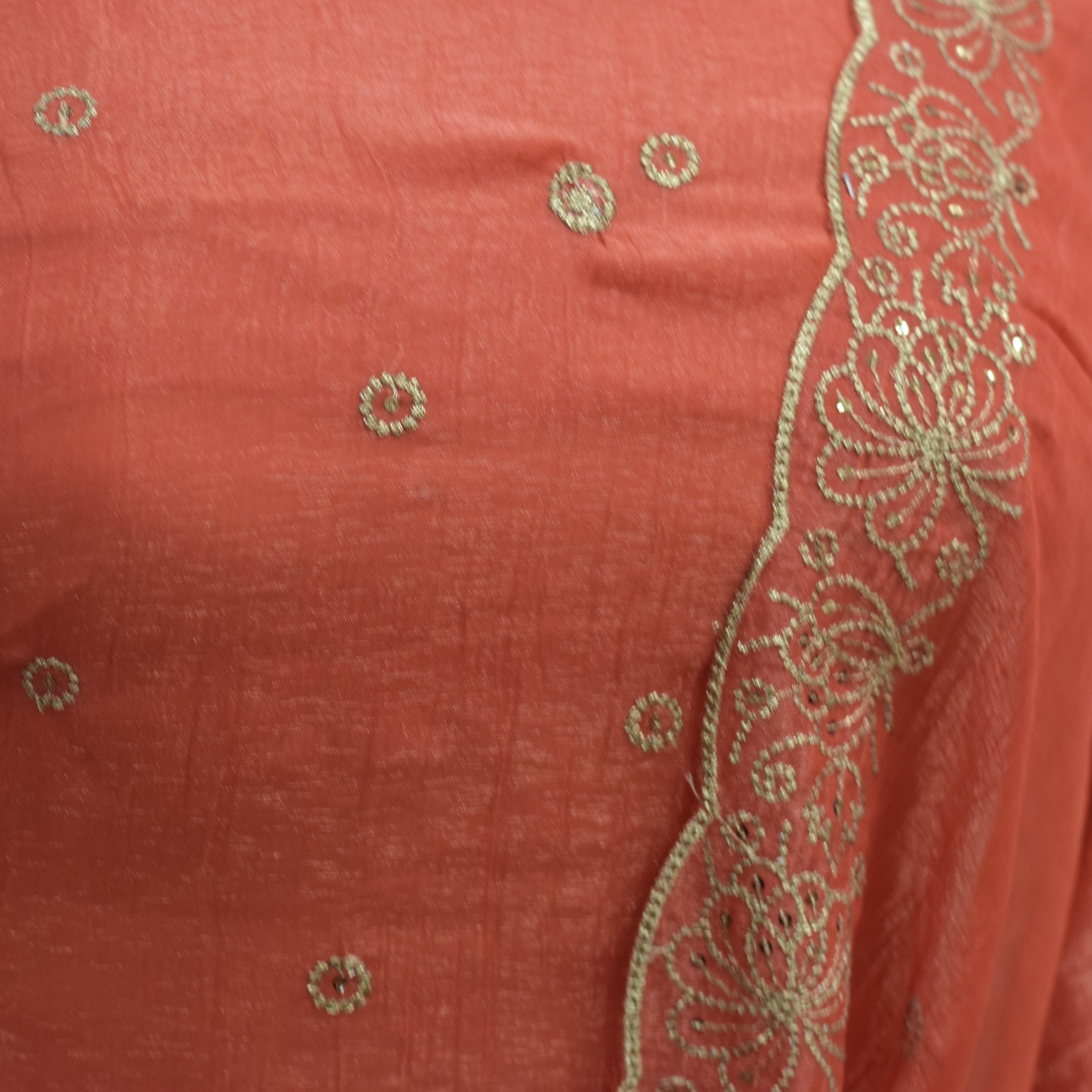 Elegant Organza Churidar Set Material with Dupatta