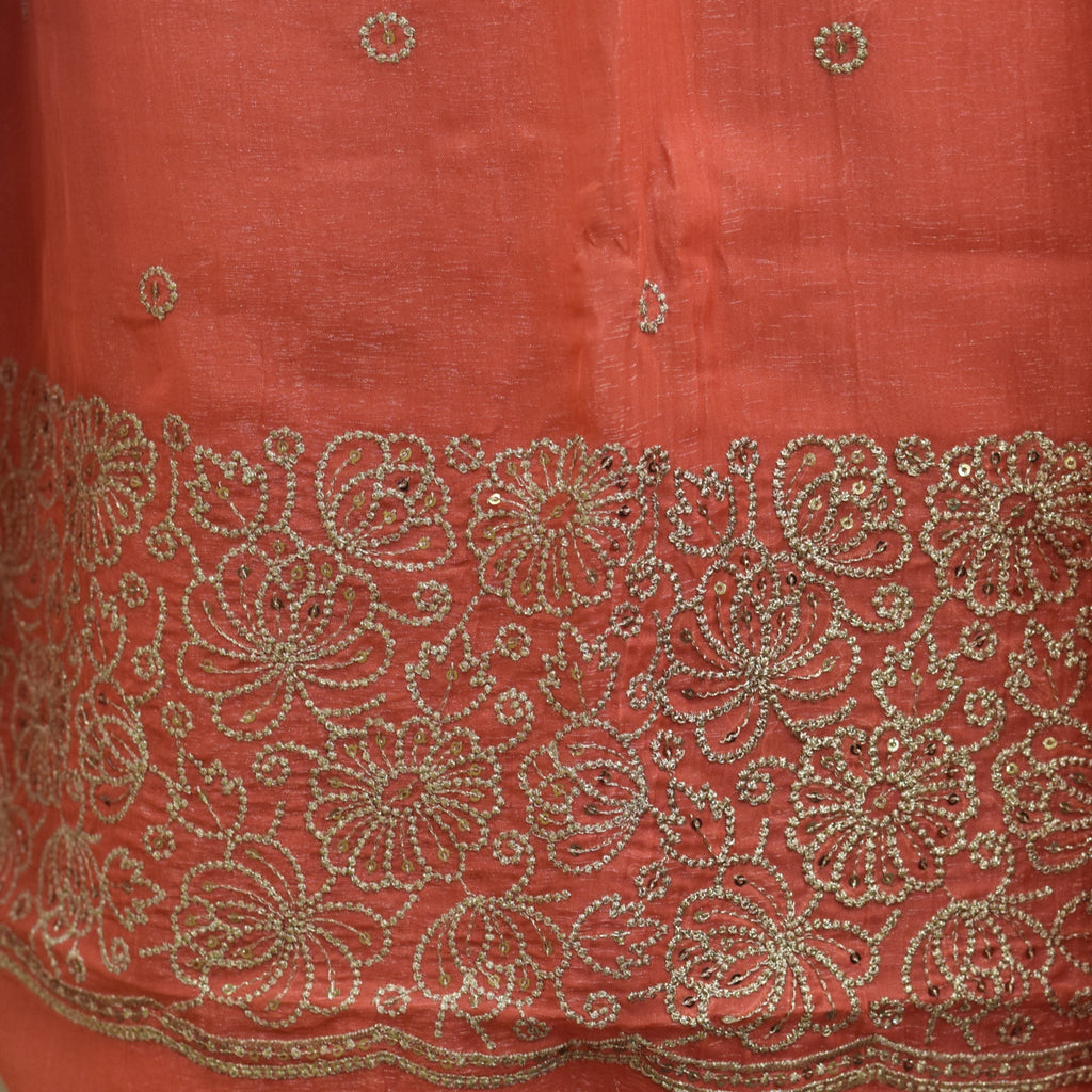 Elegant Organza Churidar Set Material with Dupatta