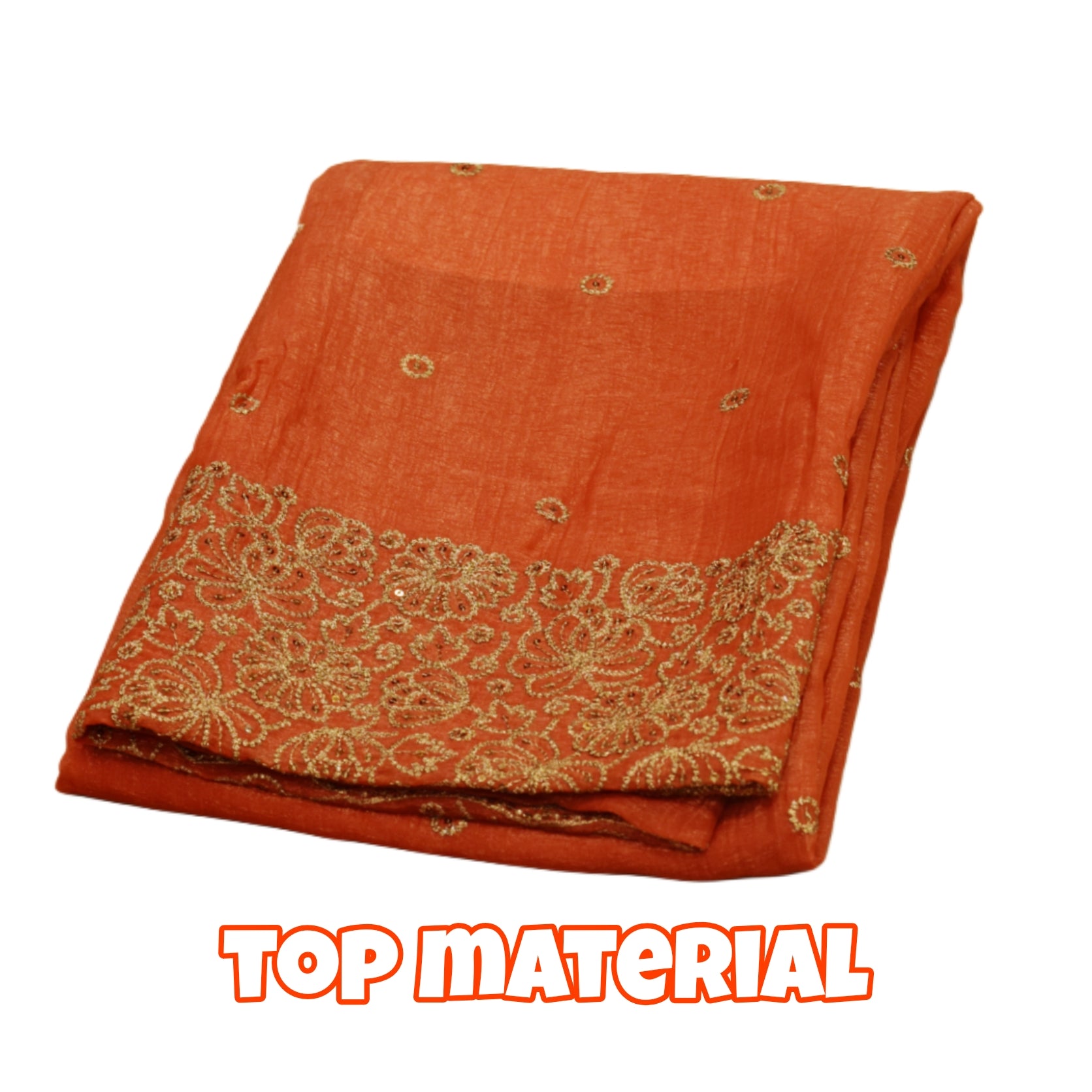 Elegant Organza Churidar Set Material with Dupatta