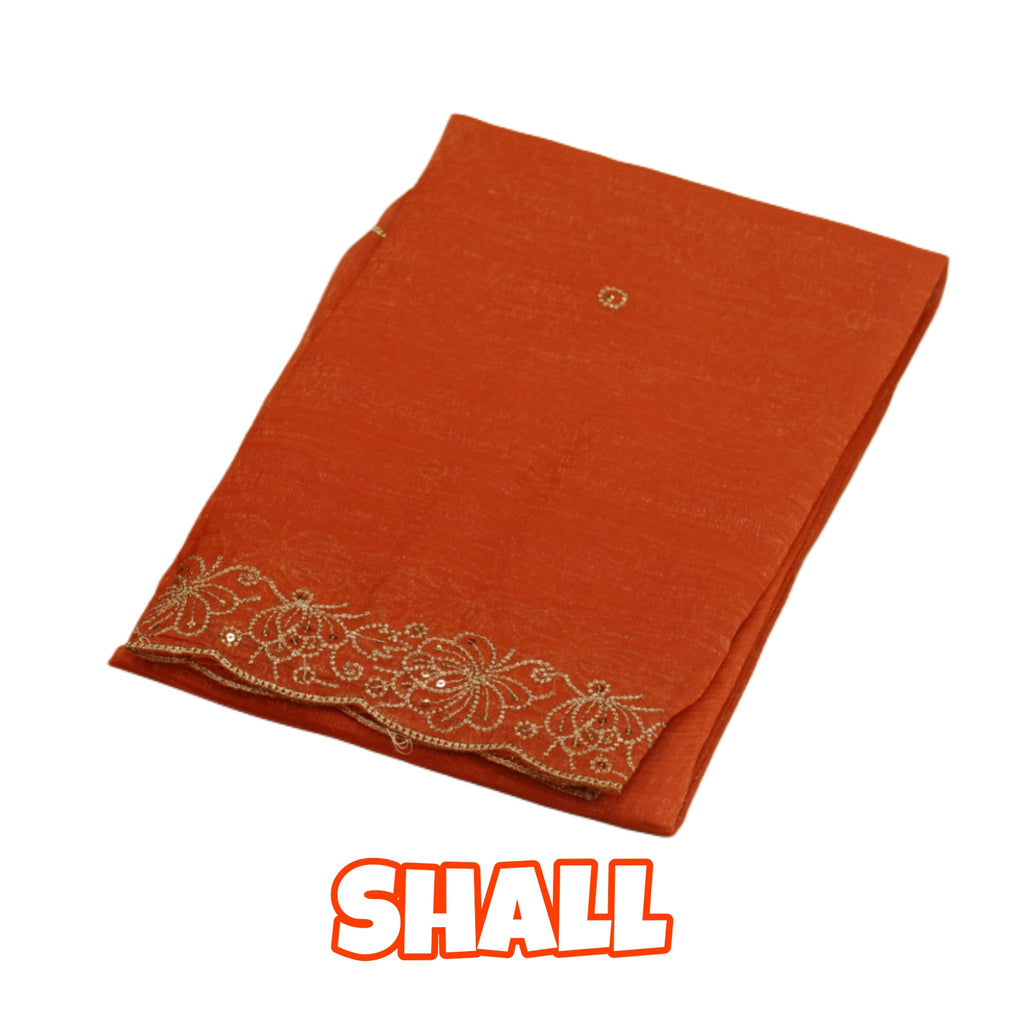 Elegant Organza Churidar Set Material with Dupatta