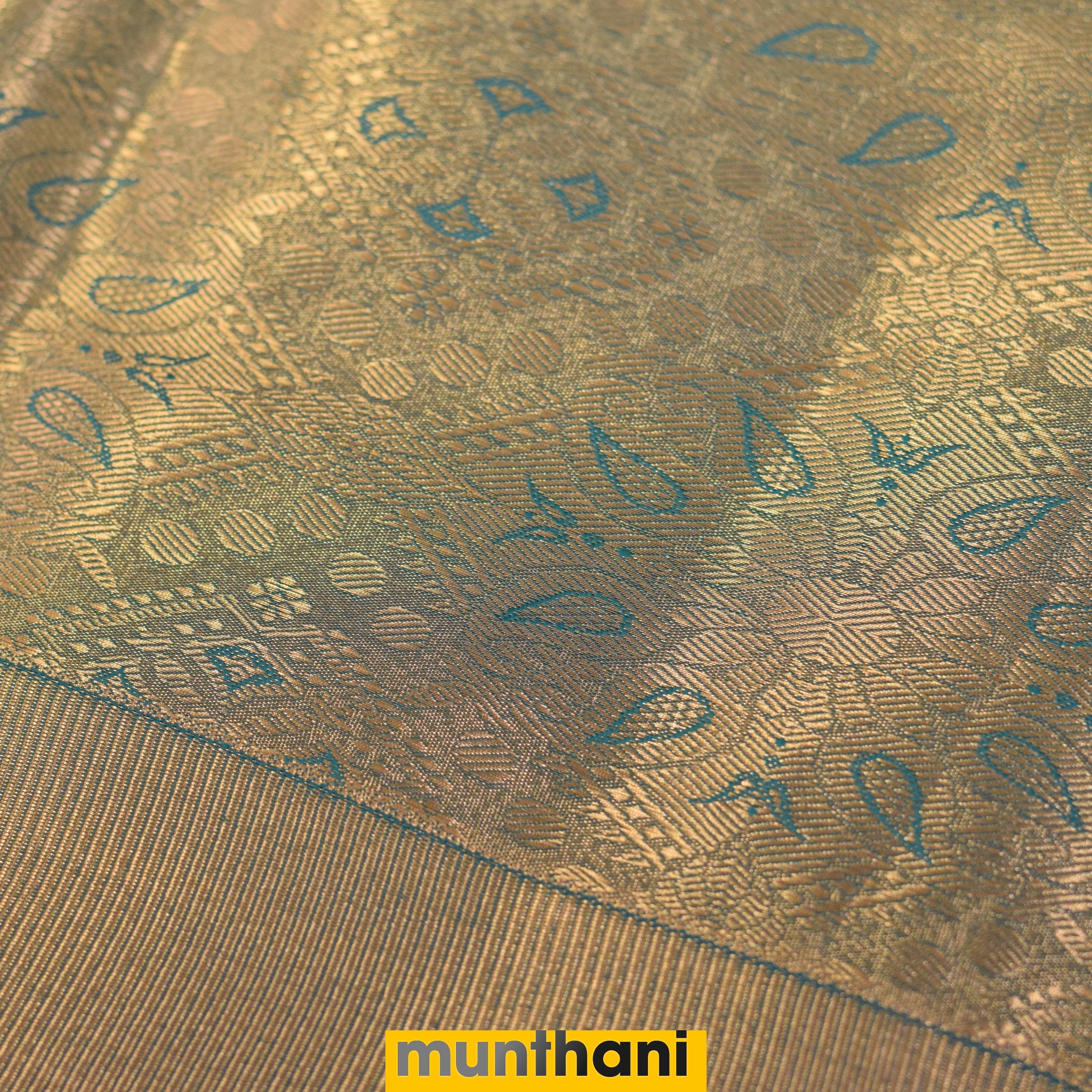 Elegant Copper Brown & Olive Green Art Silk Saree with Subtle Brocade Detailing