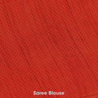 Elegant Beige and Red  Synthetic Saree with Contrast Border& Embroidery Work
