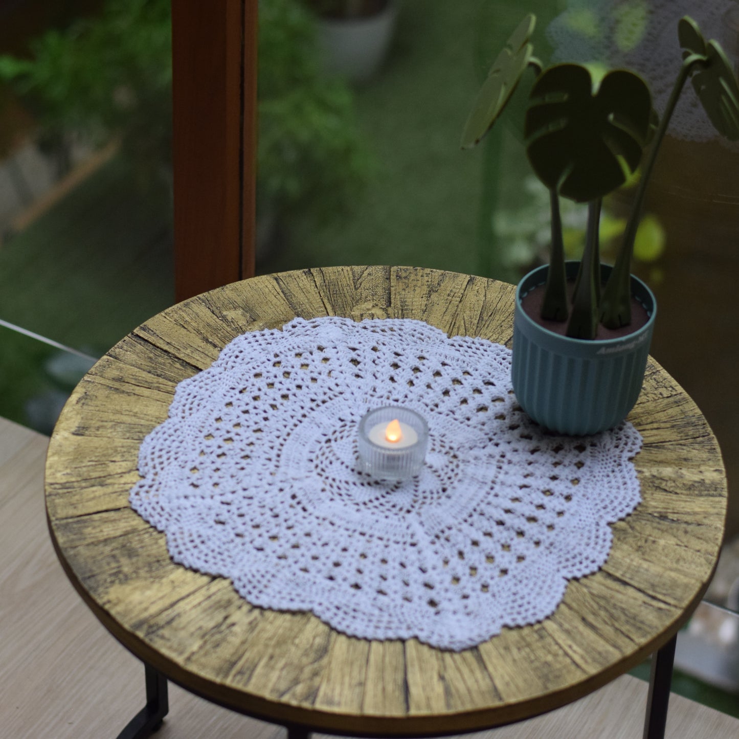 Handmade Crochet Doily – 10 Inch Round Table Decor