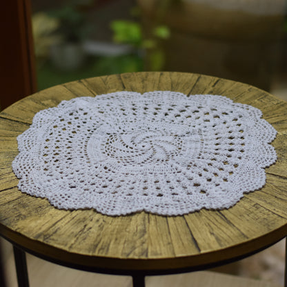 Handmade Crochet Doily – 10 Inch Round Table Decor