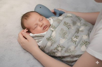 Soft Cotton Baby Swaddle Cloth – 1.10 m x 1.10 m | Gentle & Cozy Baby Wrap