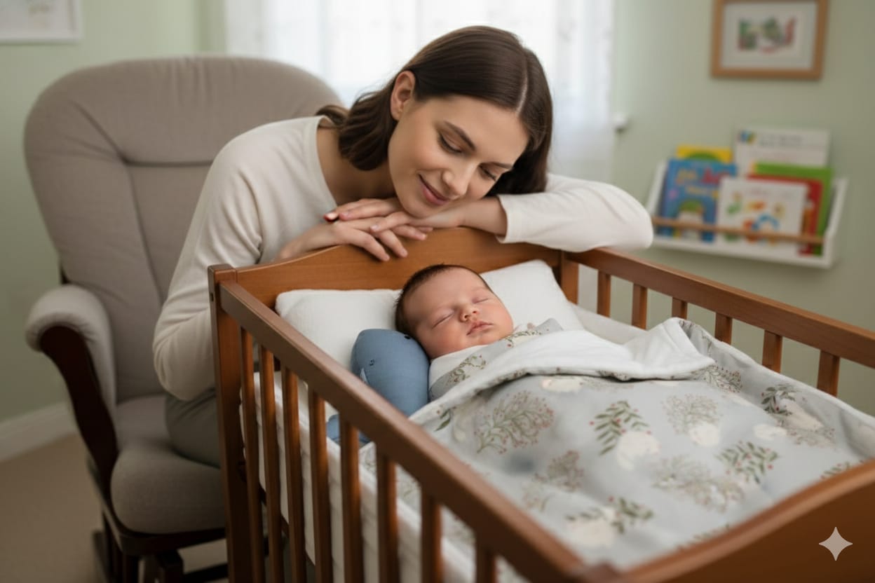 Soft Cotton Baby Swaddle Cloth – 1.10 m x 1.10 m | Gentle & Cozy Baby Wrap