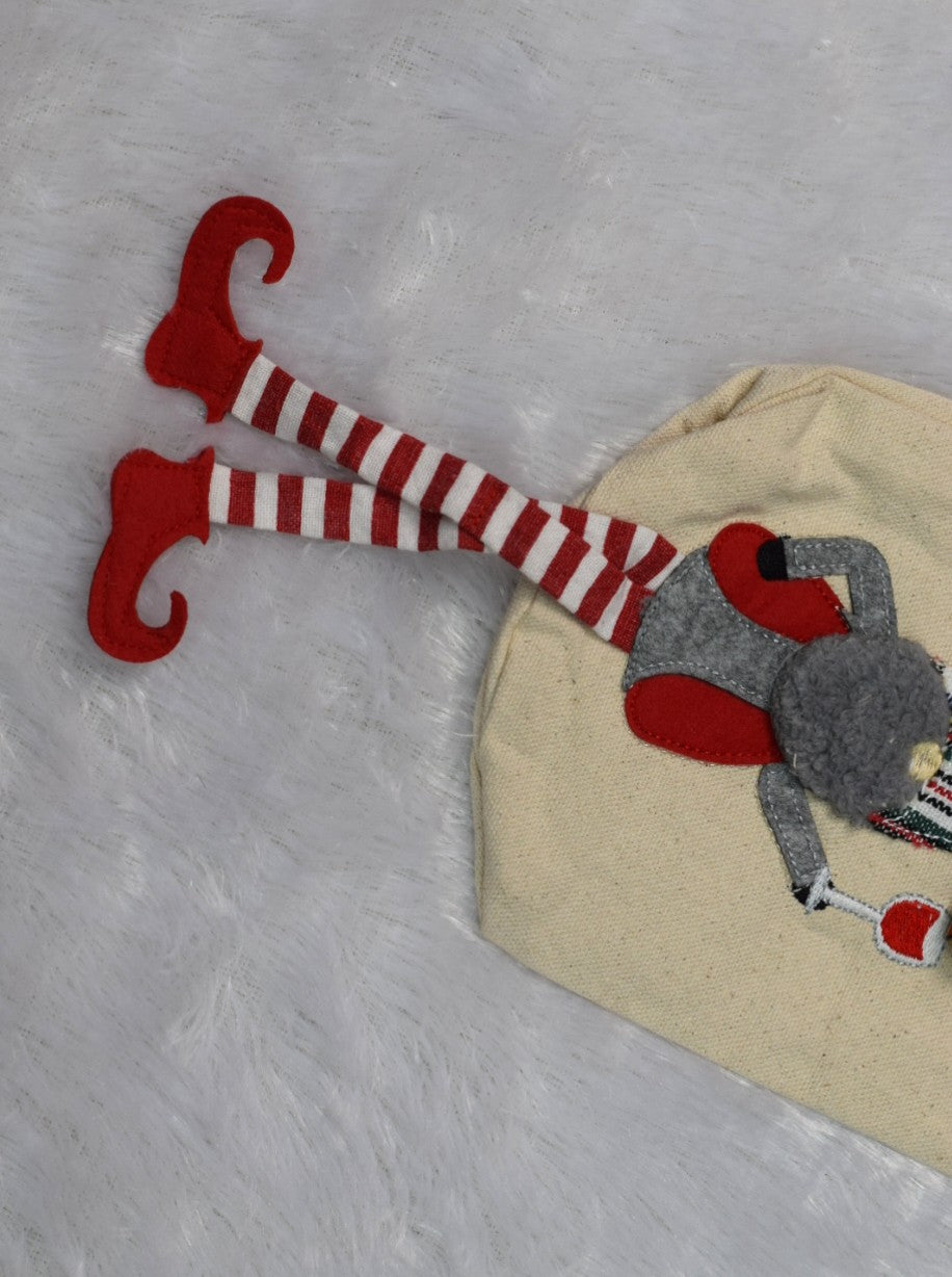 Gnome for the Holidays Christmas Wine Bottle Cover