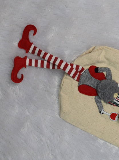 Gnome for the Holidays Christmas Wine Bottle Cover