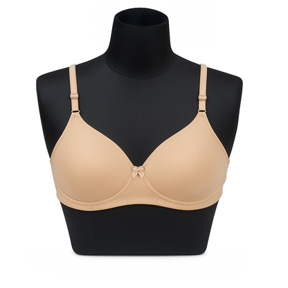 Everyday Comfort Lightly Padded Bra – 3-Pack (Black,lavender,skin)