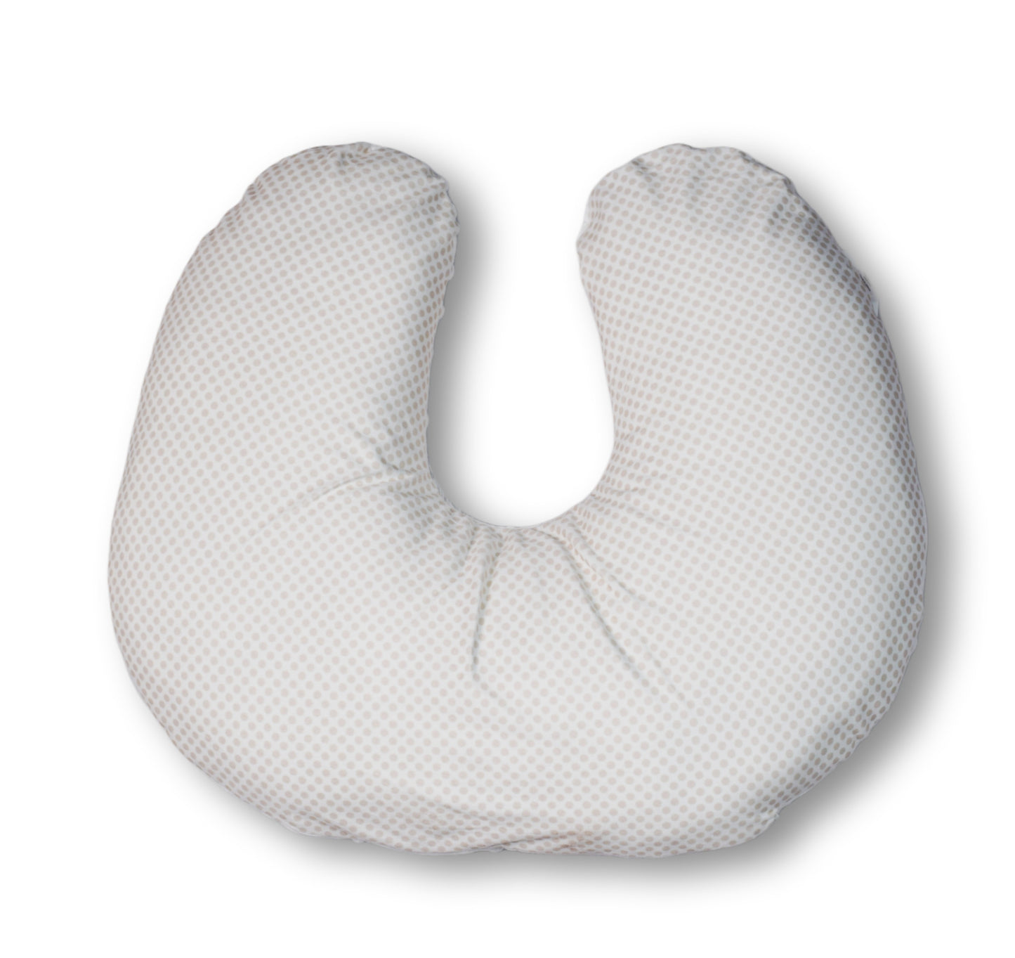 Soft Baby Feeding & Nursing Pillow with Cute Embroidery – Grey & White