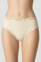 Women’s Seamless Panty Set of 6 – Soft Lycra Comfort Fit with “Fearless” Waistband
